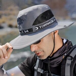 Stylish Men&apos;S Wide-brim Hat, Suitable for Summer Outdoor Activities Such As Fishing, Hiking, and Travel. A Versatile Outdoor Cap for Men