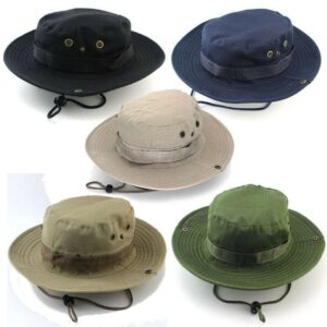 UPF 50+ Men Tactical Sniper Hats Sun Boonie Hat Summer Sun Protection Cap Men&apos;s Fish Hunt Hats Caps