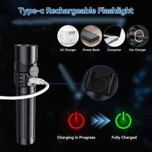 10000 Lumens Rechargeable Flashlights, LED Handheld Flashlights