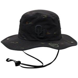 Men&apos;s Top of the World Black Oklahoma Sooners Ghost Boonie Bucket Hat