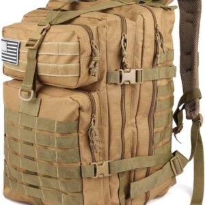 ROARING FIRE Tactical Backpack, Army Assault Pack, Molle Backpack for The 3 Day Pack, 45L prepper bag