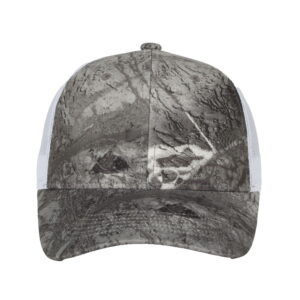 Men&apos;s Fishing Hat, Realtree Fishing Wav3 Grey Camo, Polyester, Adjustable Cap