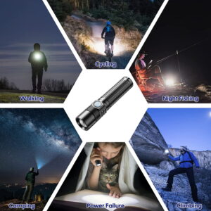 10000 Lumens Rechargeable Flashlights, LED Handheld Flashlights