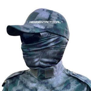 NewGenTactical™ Adjustable Tactical Camo Hat | Military Cap with UV Protection & Breathable Fabric | Multicam, A-Tacs, Kryptek, Woodland