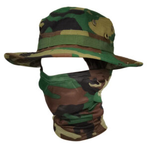Camouflage Sunscreen Caps Tactics Boonie Cap Balaclava Hat Suit Foldable Soft Hat Outdoor Hunting Fishing Wide Brimmed Hat